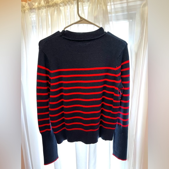 NEVER WORN La Ligne x Target Blue and Red Striped Crewneck sweater Size Small - Picture 3 of 6